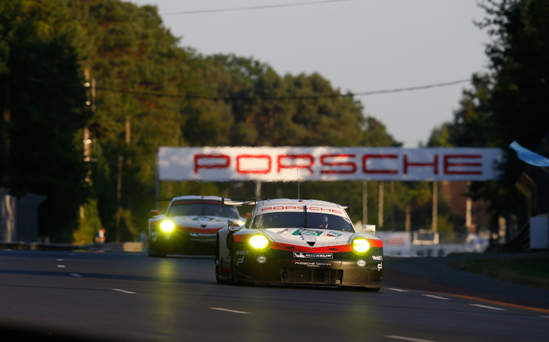 Porsche 911 RSR (92), Porsche GT Team: Michael Christensen, Kevin Estre, Dirk Werner; Porsche 911 RSR (91), Porsche GT Team: Richard Lietz, Patrick Pilet, Frederic Makowiecki